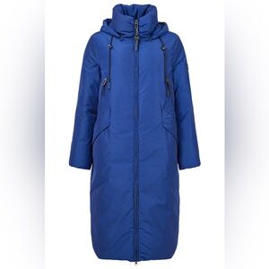 Frandsen: Danish made Winter  Coat. Cobalt Blue . Super warm & stylish